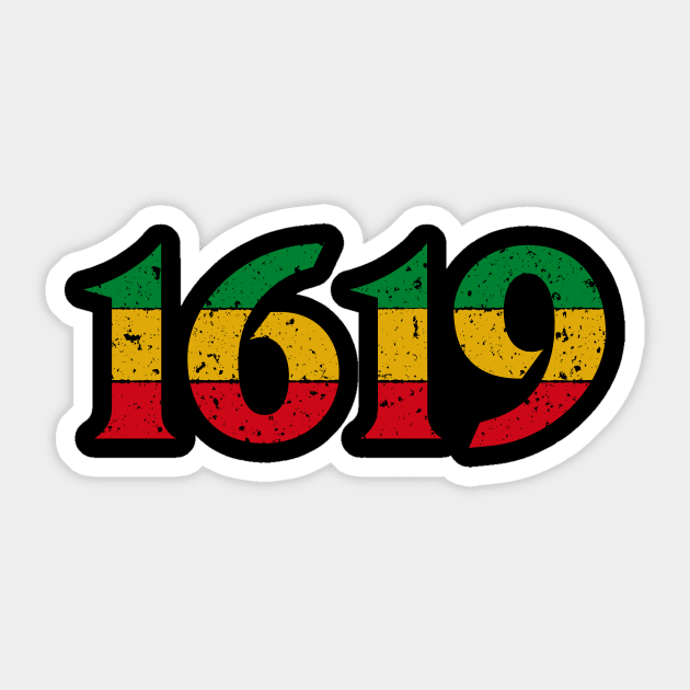 1619 Tshirt - African American Our Ancestors 3 Sticker by luisharun